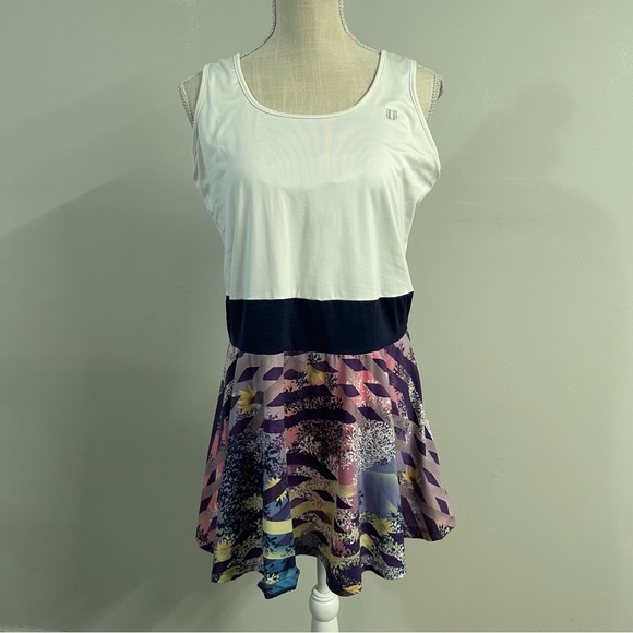 Eleven by Venus Williams Tennis Dress Colorblock Tennis Activewear Built in bra - Picture 2 of 10